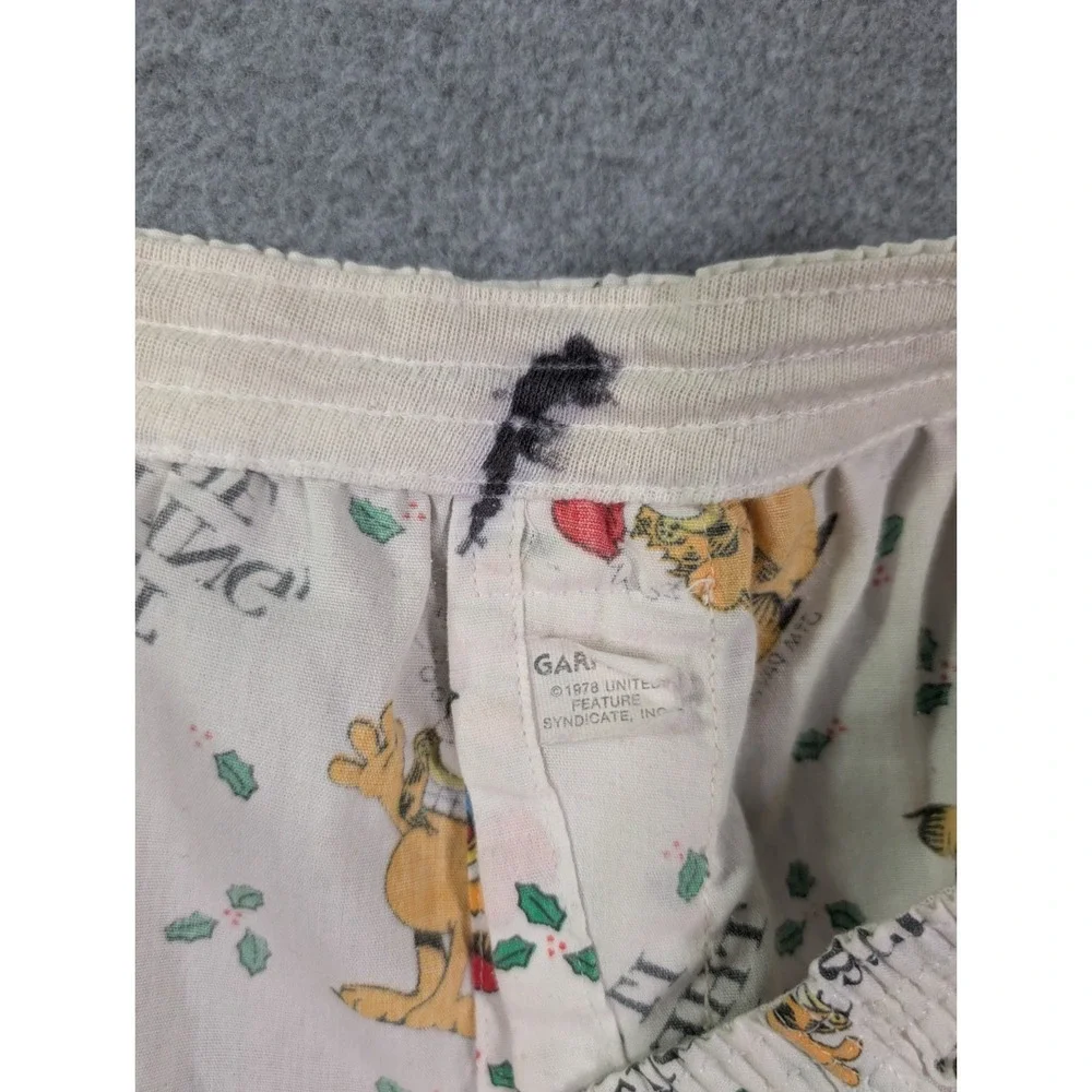 VTG Garfield Christmas Boxer Shorts 1978 Altered Skirt Collectible Waist Est 30